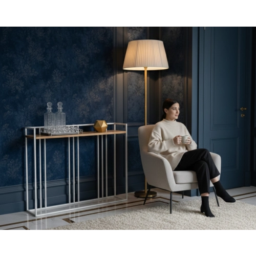 KONSOLA - REGAŁA Z DREWNA LITEGO DĄB OLCHA JESION SKD-377